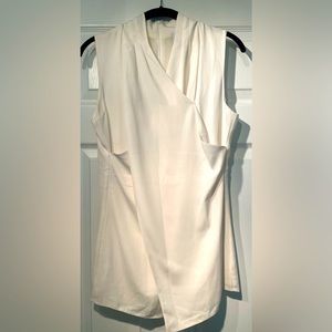 Cabo White Sleeveless Blouse Size 6